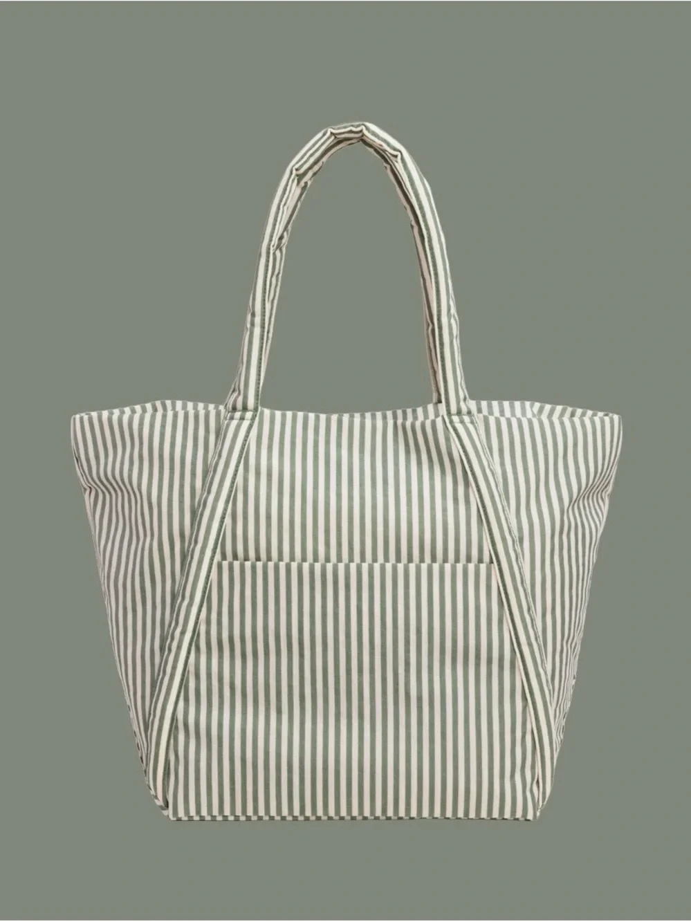 BAGGU Sage Stripe Cloud Bag NWT